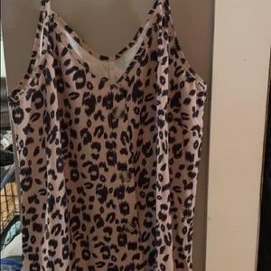 Cheetah print dress casual